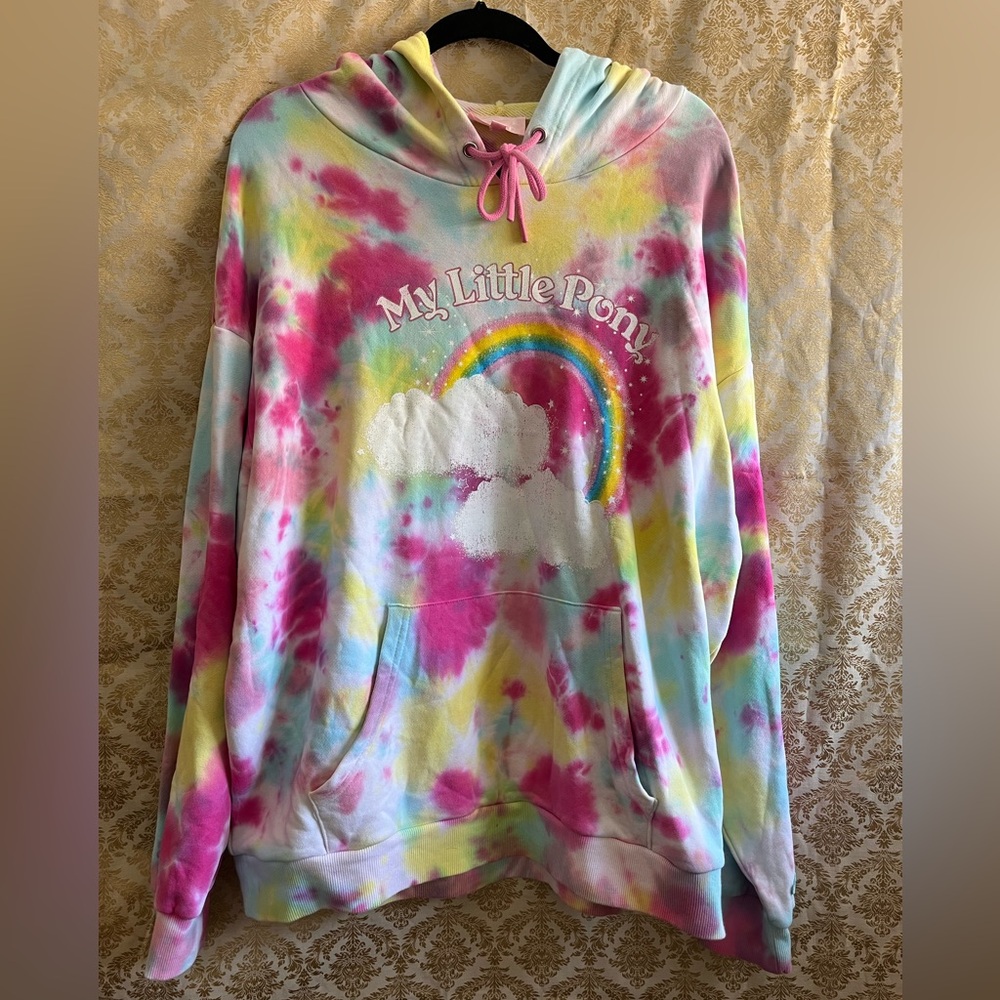 Dolls Kill Rainbow My Little Pony Tie-Dye Hoodie